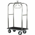 Hospitality 1 Source Bellmans Cart, Brushed Stainless Steel RTBOARDWALK-BS
