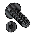 Zoro Select #8-32 x 1/2 in Torx Pan Machine Screw, Black Oxide Steel, 10000 PK 0808RTPB