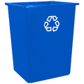 Glutton Recycling Container, 56 gal., 25 1/5x, Blue, Plastic RUB181CBLU