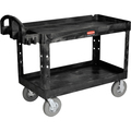 Rubbermaid Commercial Rubbermaid® Utility Cart, 54" x 25" x 33", Black, 1/Each RUB495
