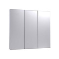 Ketcham 30" x 30" Fully Recessed Stainless Steel Trim TriView Medicine Cabinet R-3030