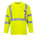 Portwest Hi-Vis Long Sleeved T-Shirt, XL S191