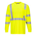 Portwest Hi-Vis Long Sleeved T-Shirt, Med S192