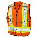 Tough Duck Surveyor Safety Vest, S31321-FLOR-3XL S31321