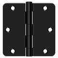 Deltana Black Radius Hinge, Holes per Leaf: 3 S35R41B