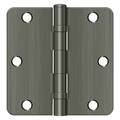 Deltana Antique Nickel Door and Butt Hinge S35R4BB15A