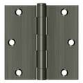 Deltana Antique Nickel Door and Butt Hinge S35U15A-R