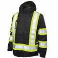 Tough Duck Men's Black Polyester 5-in-one Parka size L S42611