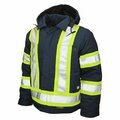 Tough Duck Safety Insulated Duck Jacket, Navy, XL S45711
