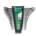Sata SAE Combination Wrench Set, 15 Pc. ST08411G