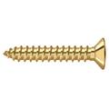 Deltana Wood Screw, #12, 1-1/4 in, Plain Brass SCWB12125CR003