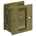 Deltana Pocket Lock, 2-1/2" X 2-3/4" Privacy Antique Brass SDL25U5