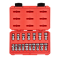 Tekton 3/8 Inch Drive Universal Joint Socket Set, 17-Piece (3/8-3/4 in., 10-19 mm) SHD91301