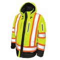Tough Duck Safety Hi-Vis Shell Jacket, Fluor.L SJ281