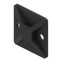 Burndy 1" L, 1" W, Black Plastic Cable Tie Mounting Base, Cable Tie Duty: Not Applicable CTB125AA4C0