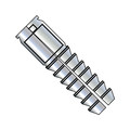 Zoro Select Lag Screw, 1/2 in, 2 in, Zinc Plated Hex Hex Drive, 50 PK 50SLS