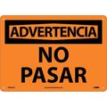 Nmc Warning No Trespassing Sign - Spanish, SPW81AB SPW81AB