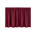 National Public Seating Stage Shirred Pleat Skirting, 24"H x 96"L, Burgundy SS24-96-08