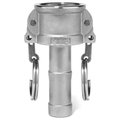 Usa Industrials Cam and Groove Fitting, 316SS, C, 3/4" Coupler x 3/4" Hose Shank BULK-CGF-24