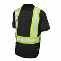 Tough Duck Short Sleeve Safety Polo Shirt, ST172-BL ST172