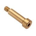 Ampg Shoulder Screw, #10-24 Thr Sz, 1/4 in Thr Lg, 3/4 in Shoulder Lg, Brass STR55014C12