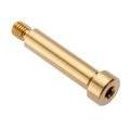 Ampg Shoulder Screw, 2A Thr Sz, 1/4 in Thr Lg, 1 in Shoulder Lg, Brass STR55014F16