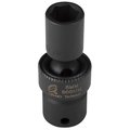 Sunex 1/4" Drive Impact Socket, Metric, 45mm L 808UM