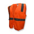 Radians Radians SV2Z Economy Type R Class 2 Solid Safety Vest with Zipper, Size: S SV2ZOSS