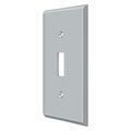 Deltana Single Switch Cutout Switch Plate, Number of Gangs: 1 Solid Brass, Brushed Chrome Finish SWP4751U26D
