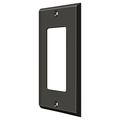 Deltana Single Rocker Switch Plate, Number of Gangs: 1 Solid Brass, Oil Rubbed Bronze Finish SWP4754U10B