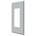 Deltana Single Rocker Switch Plate, Number of Gangs: 1 Solid Brass, Brushed Chrome Finish SWP4754U26D