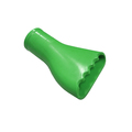 Delfin Industrial Serrated Nozzle, 4-3/4" W, Color Coded,  TA.0796.0000