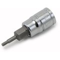 Titan Hex Bit Socket, 1/4" Drive, 3/32", Chrome 15651