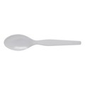 Dixie Medium-Weight Polystyrene Plastic Teaspoon, Individually Wrapped, White TM23C7