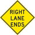 Nmc Right Lane Ends Sign TM258K