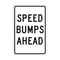 Nmc Speed Bumps Ahead Sign, TM35G TM35G