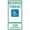 Nmc State Handicapped Reserved Parking Van Accessible Texas Sign, TMS336G TMS336G