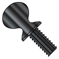 Zoro Select Thumb Screw, 1/4"-20 Thread Size, Spade, Black Oxide Steel, 1-1/2 in Lg, 600 PK 1424TSB