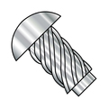 Zoro Select Thumb Screw, #2 Thread Size, Round, Plain Stainless Steel, 3/16 in Lg, 10000 PK 0203U316