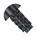 Zoro Select Thumb Screw, #00 Thread Size, Round, Black Oxide Steel, 3/16 in Lg, 10000 PK 0003UB