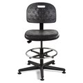 Bevco Task Chairs, Polyurethane, 21-1/2" to 31"Height, No Arm, Black V7507MG