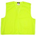 Mcr Safety Safety Vest, Hi-Viz Lime, XL VMLBAXL