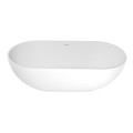 Kingston Brass VRTRS703520 70" Solid Surface White Ston, 70.06" L, 34.63" W, Matte White, Solid Surface VRTRS703520