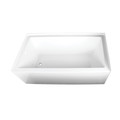 Kingston Brass VTAP663222L 66" Acrylic Alcove Tub, w/, 66" L, 32" W, White, Acrylic VTAP663222L