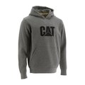 Cat Workwear Trademark Hooded Sweatshirt, Dark Heathe W10646-004