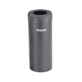 Glaro 15 gal Trash Can, Silver Vein W-1242SV-SV-W5