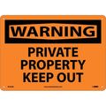 Nmc Warning Private Property Keep Out Sign, W460AB W460AB