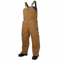 Tough Duck Insulated Bib Overall, WB031-BROWN-XL WB031