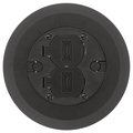 Hubbell Wiring Device-Kellems Electrical Box Cover, Round, Thermoplastic ABS PFBCBLA