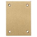 Hubbell Wiring Device-Kellems Electrical Box Cover, 1 Gang, Rectangular, Metallic S3813
